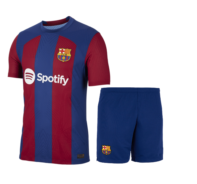 BARCELONA HOME JERSEY & SHORTS SET 2023/24 UNISEX - Sports and Fitness Equipment | Buy online on ZillyBuy