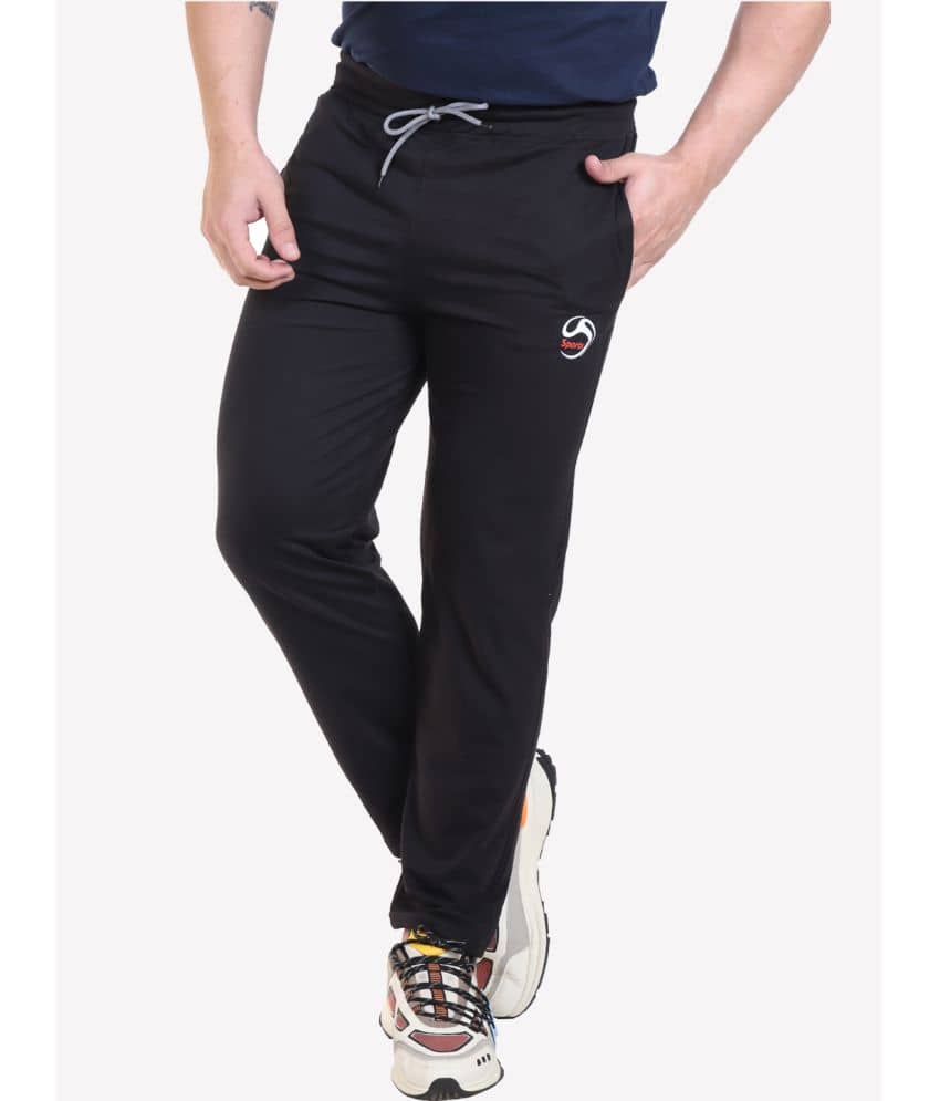 Bombay Velvet - Black Cotton Blend Men's Trackpants ( Pack of 1 ) - Track Pants | Buy online on ZillyBuy