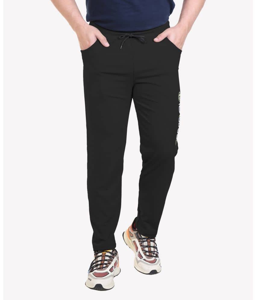 Bombay Velvet - Black Lycra Men's Trackpants ( Pack of 1 ) - Track Pants | Buy online on ZillyBuy