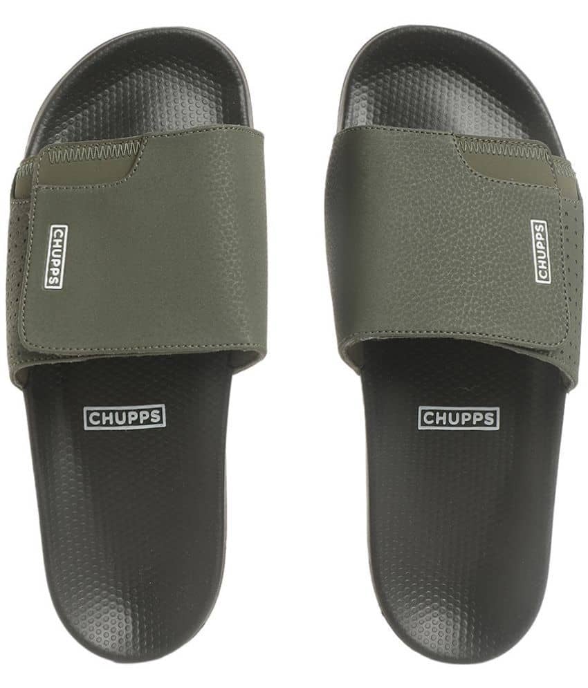 CHUPPS - Olive Men's Slide Flip Flop