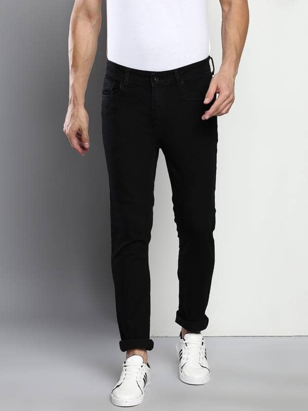 Dennis Lingo Slim Fit Solid Men's Jeans - Black ( Pack of 1 ) - Jeans | Buy online on ZillyBuy