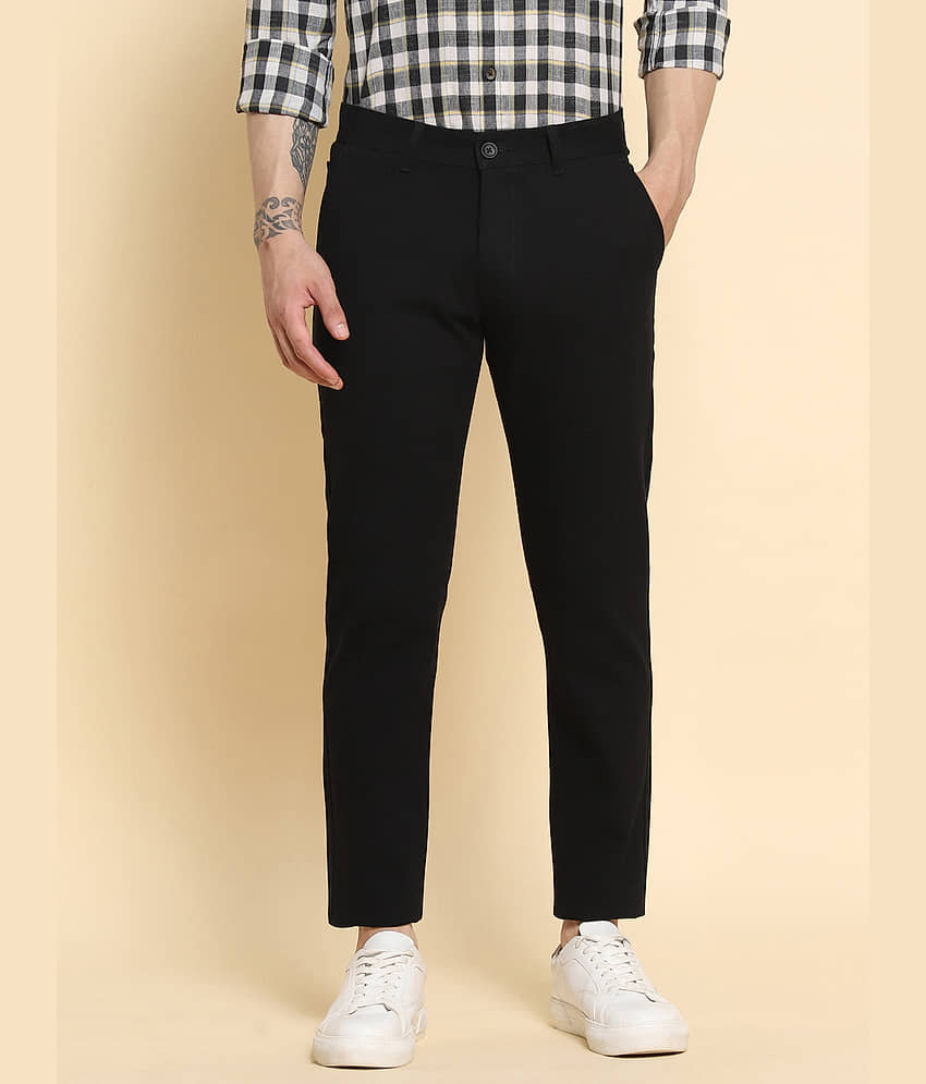 Dennis Lingo Black Slim Chinos ( Pack of 1 ) - Trousers | Buy online on ZillyBuy