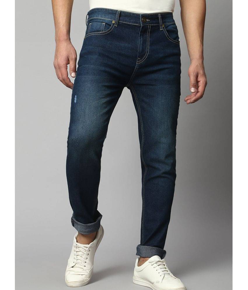     			Dennis Lingo - Blue Cotton Blend Slim Fit Men's Jeans ( Pack of 1 )