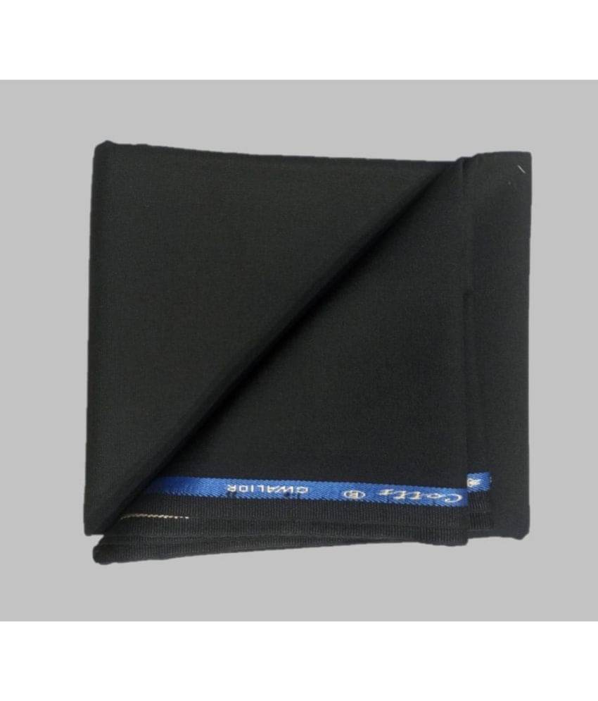     			Gwalior - Black Polyester Blend Men's Unstitched Pant Piece ( Pack of 1 )