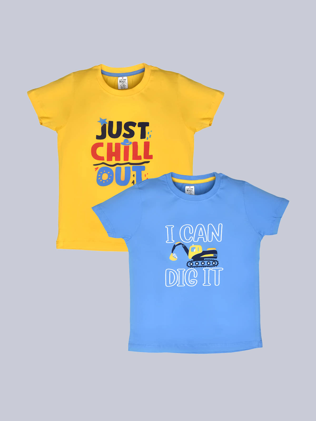     			Lux Cozi Pack of 1 Boys Cotton T-Shirt ( Blue )