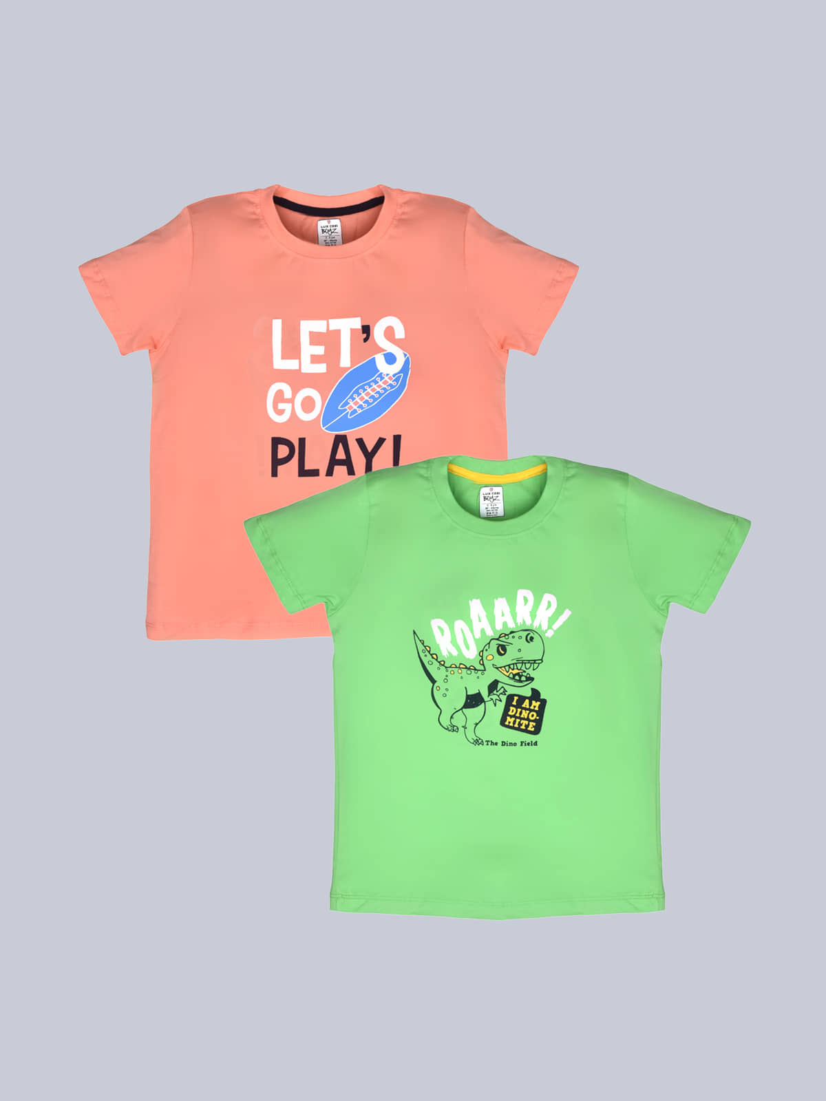 Lux Cozi Pack of 1 Boys Cotton Polo T-Shirt ( Green )