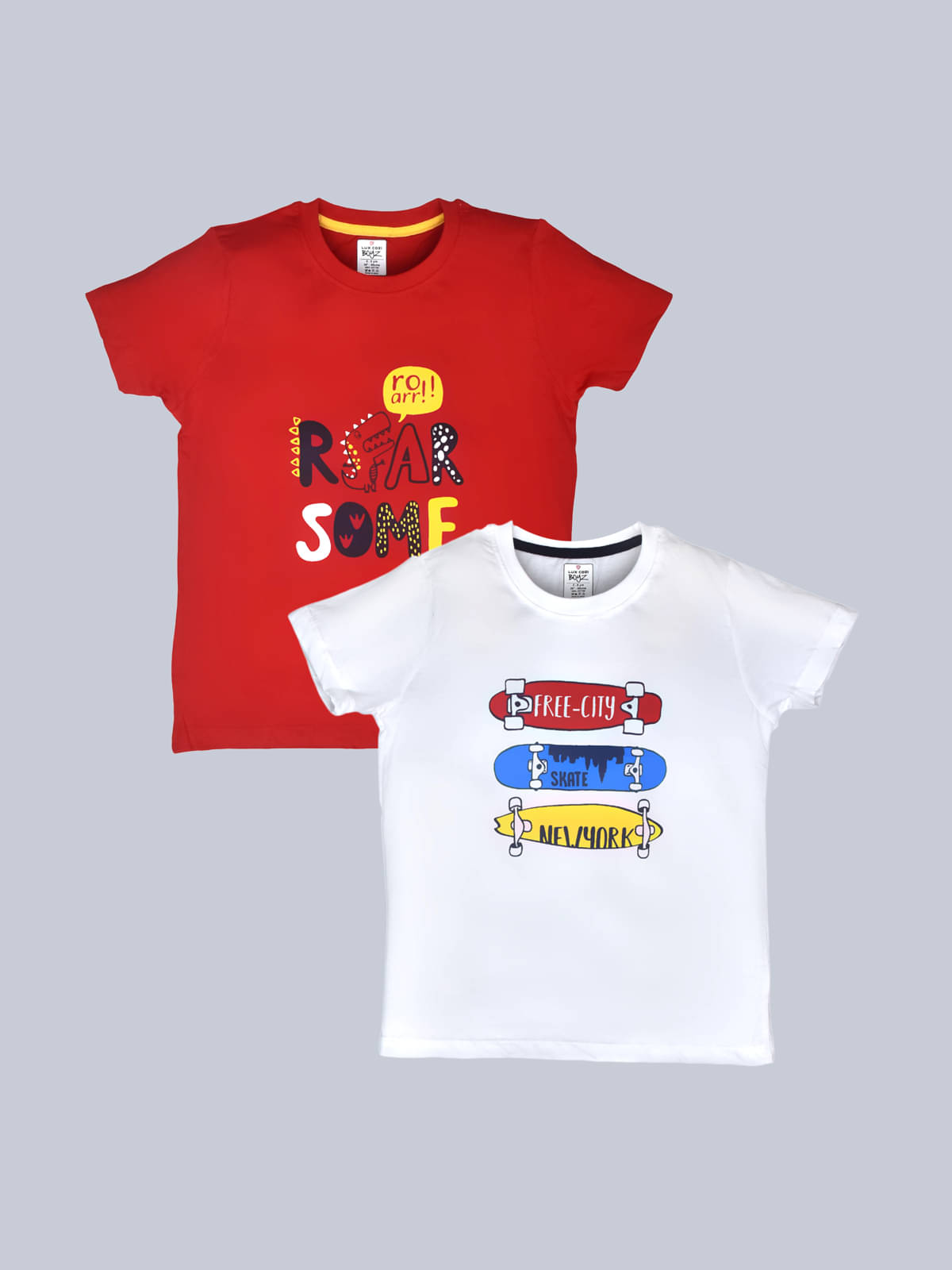     			Lux Cozi Pack of 1 Boys Cotton T-Shirt ( Red )