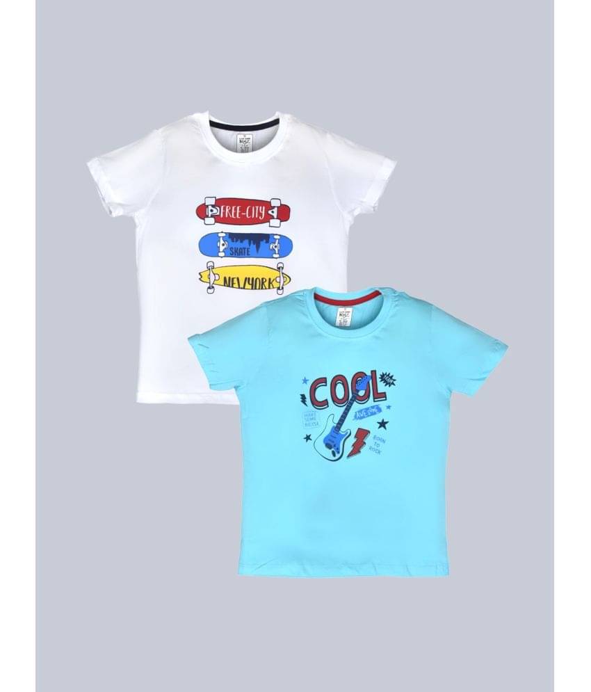     			Lux Cozi Pack of 1 Boys Cotton T-Shirt ( White )