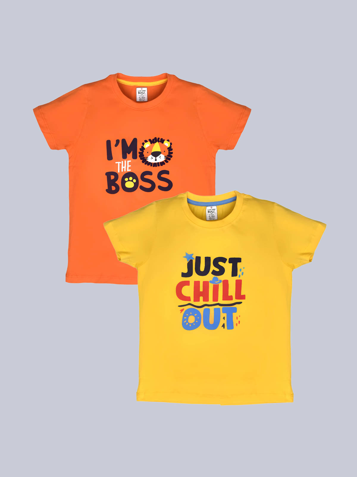     			Lux Cozi Pack of 1 Boys Cotton T-Shirt ( Yellow )
