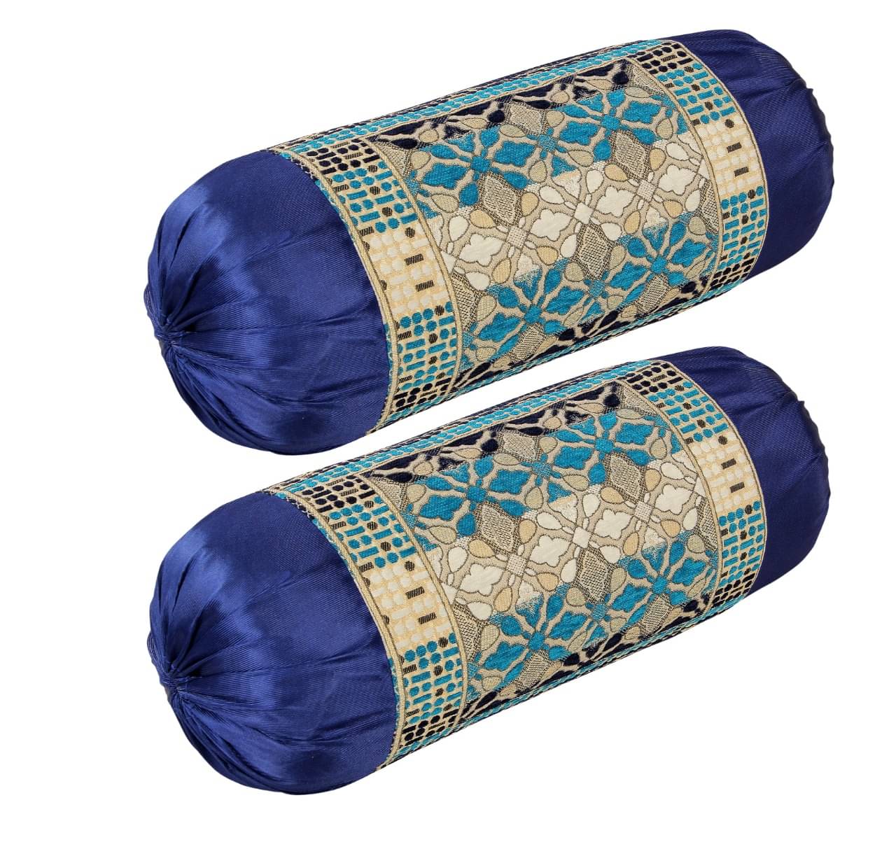 MAHALUXMI COLLECTION Set of 2 Velvet Bolster Covers MAHALUXMI COLLECTION Set of 2 Velvet Bolster Covers