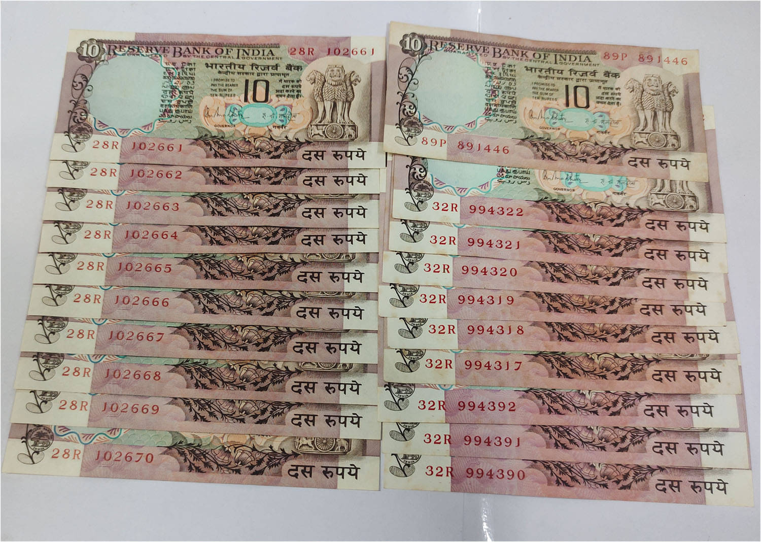     			MANMAI - R10 PEACOCK UNC 20PCS 20 Paper currency & Bank notes