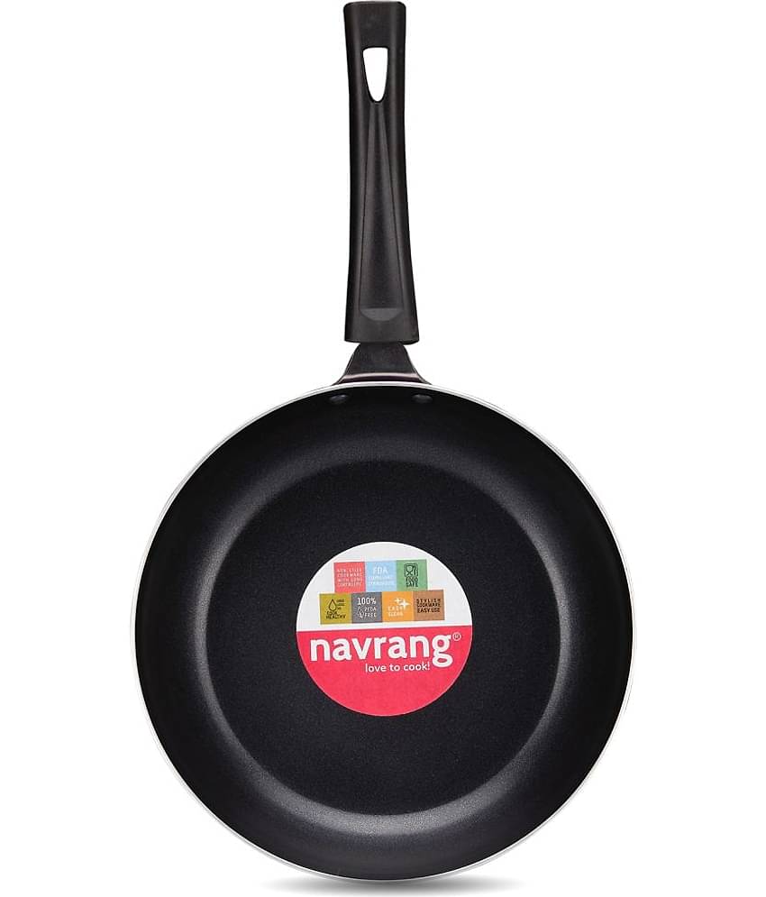 Navrang Cookware - Aluminium Non-Stick Fry Pan 1200 ml ( Pack of 1 )