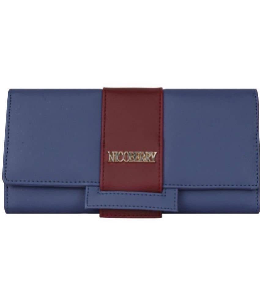 Nicoberry - Blue Faux Leather Purse - Handbags | Buy online on ZillyBuy