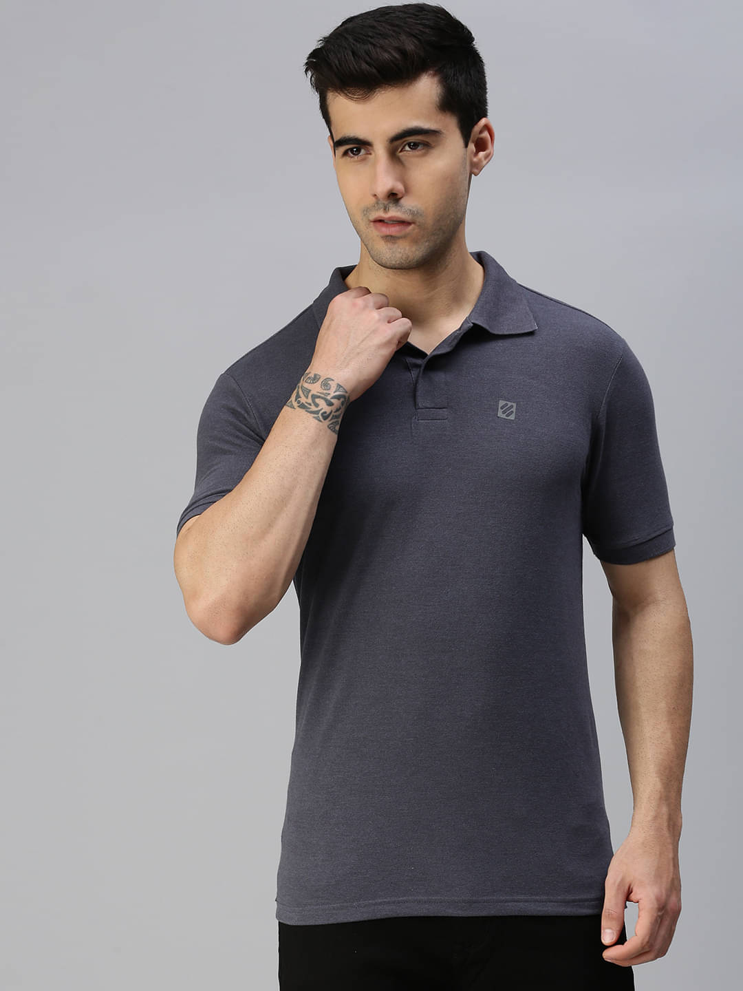     			ONN - Grey Cotton Regular Fit Men's Polo T Shirt ( Pack of 1 )