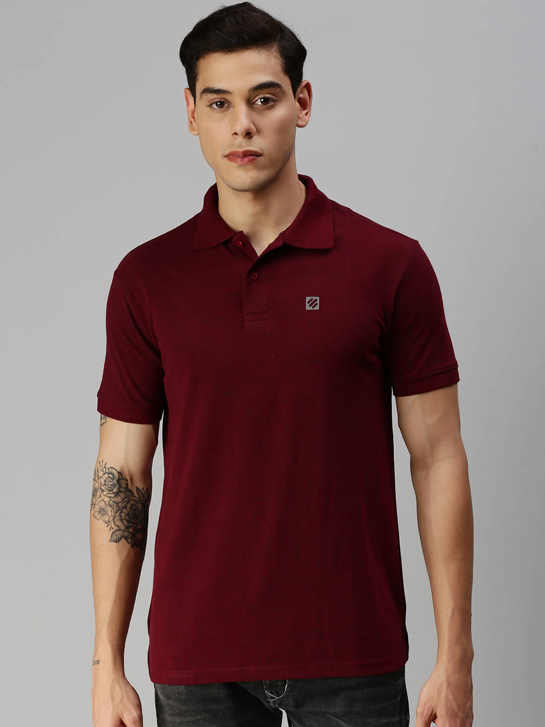 ONN - Maroon Cotton Regular Fit Men's Polo T Shirt ( Pack of 1 )