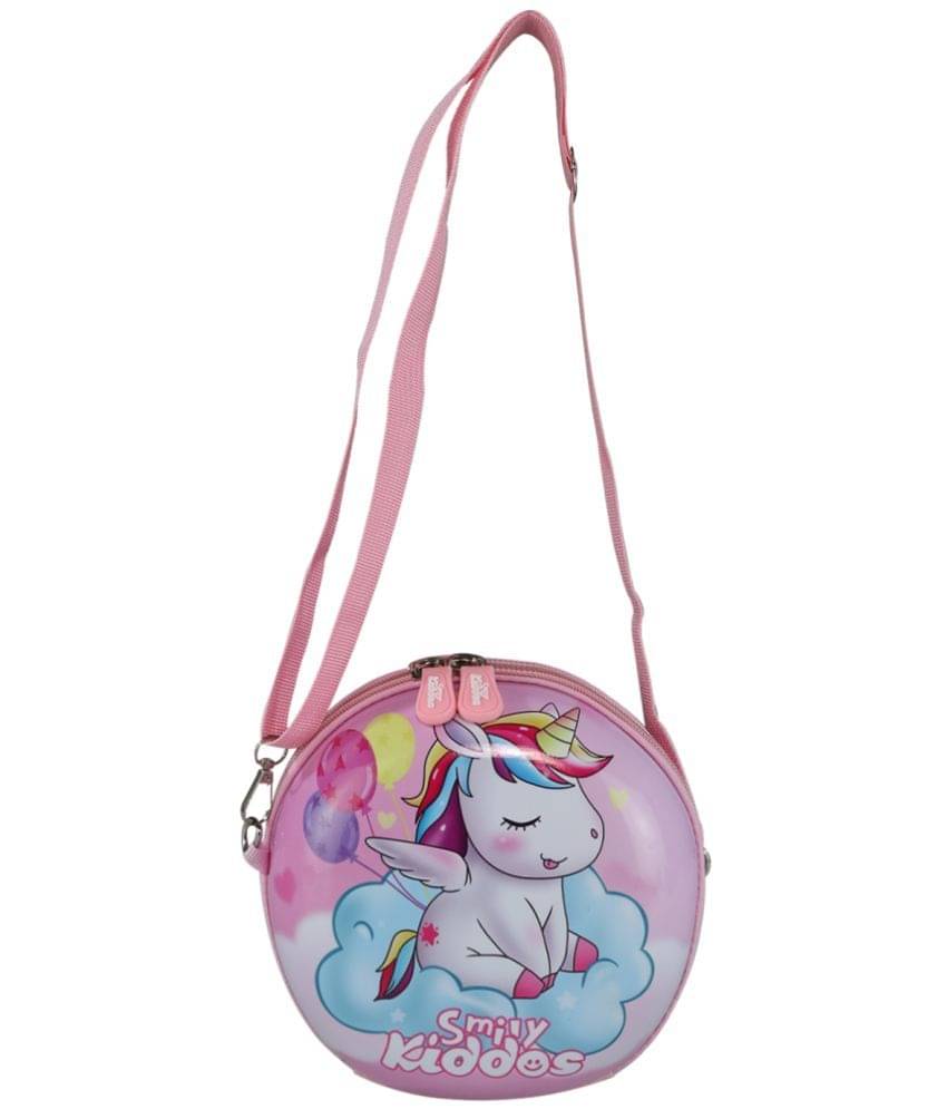     			Smily  kiddos - Pink Printed Messenger Bag