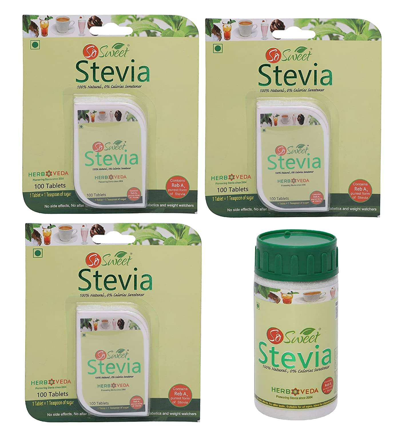     			So Sweet Natural sweetener Sugar Substitute Tablets 300 g Pack of 3