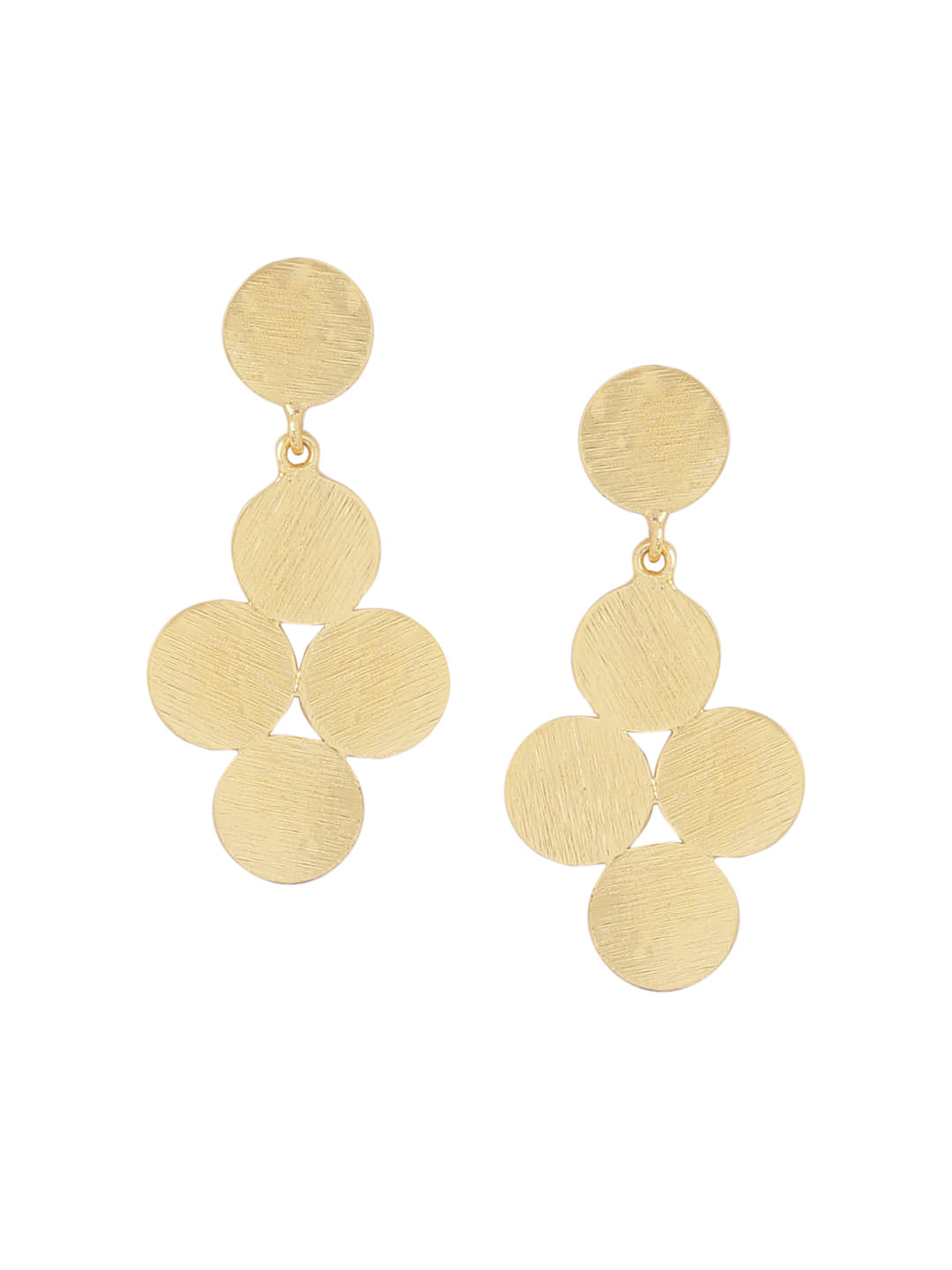 VIRAASI - Gold Danglers Earrings ( Pack of 1 ) - Earrings | Buy online on ZillyBuy