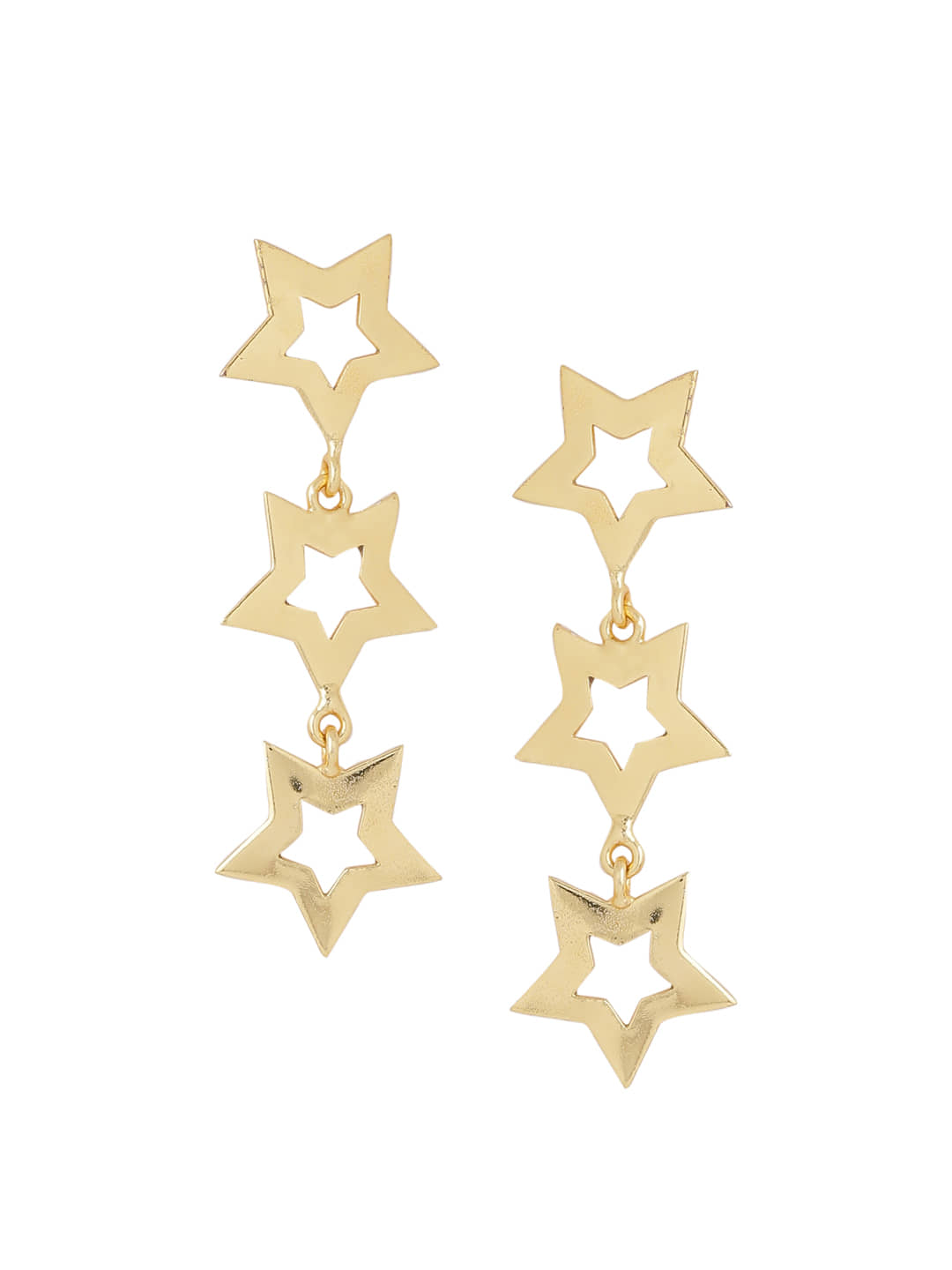 VIRAASI - Gold Danglers Earrings ( Pack of 1 ) - Earrings | Buy online on ZillyBuy