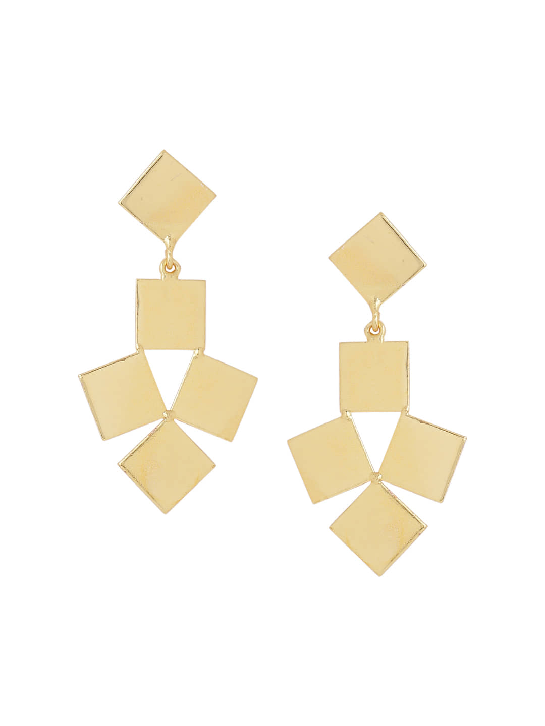 VIRAASI - Gold Danglers Earrings ( Pack of 1 ) - Earrings | Buy online on ZillyBuy
