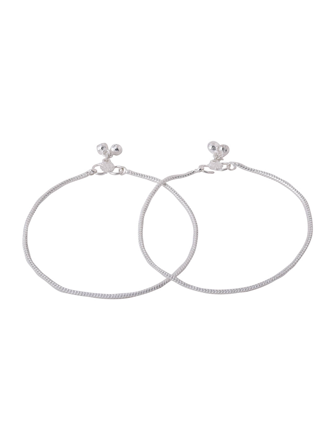 VIRAASI - Silver Anklets ( Pack of 1 ) - Anklets | Buy online on ZillyBuy