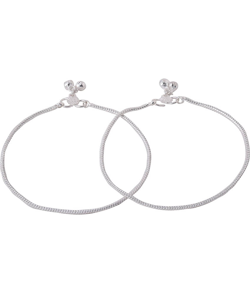 VIRAASI - Silver Anklets ( Pack of 1 ) - Anklets | Buy online on ZillyBuy