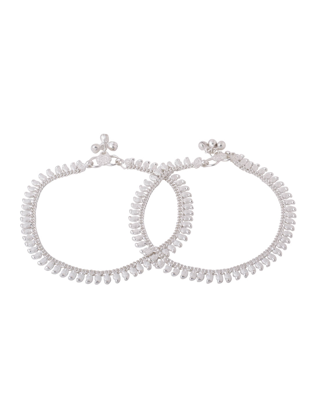 VIRAASI - Silver Anklets ( Pack of 1 ) - Anklets | Buy online on ZillyBuy