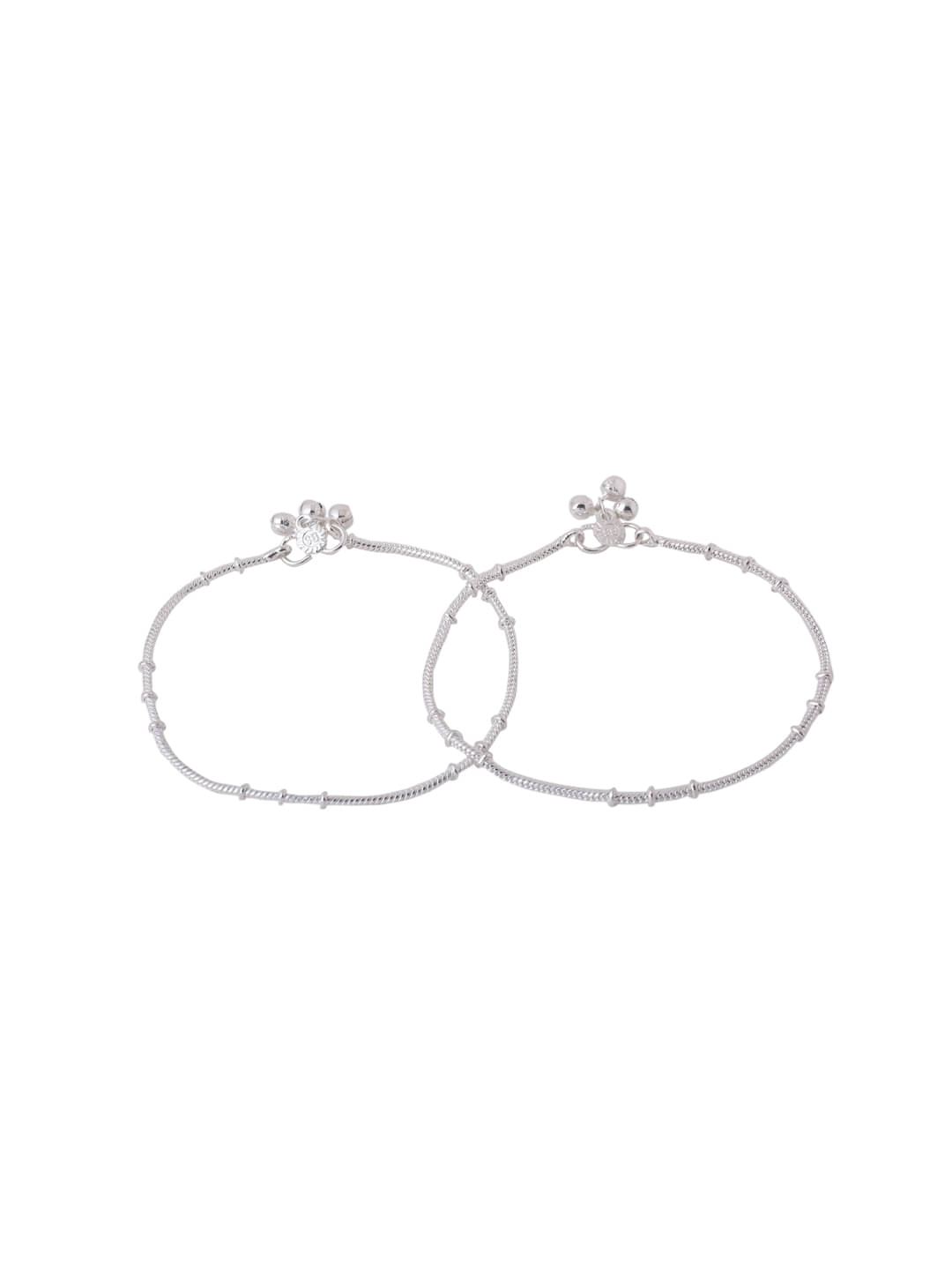 VIRAASI - Silver Anklets ( Pack of 1 ) VIRAASI - Silver Anklets ( Pack of 1 )