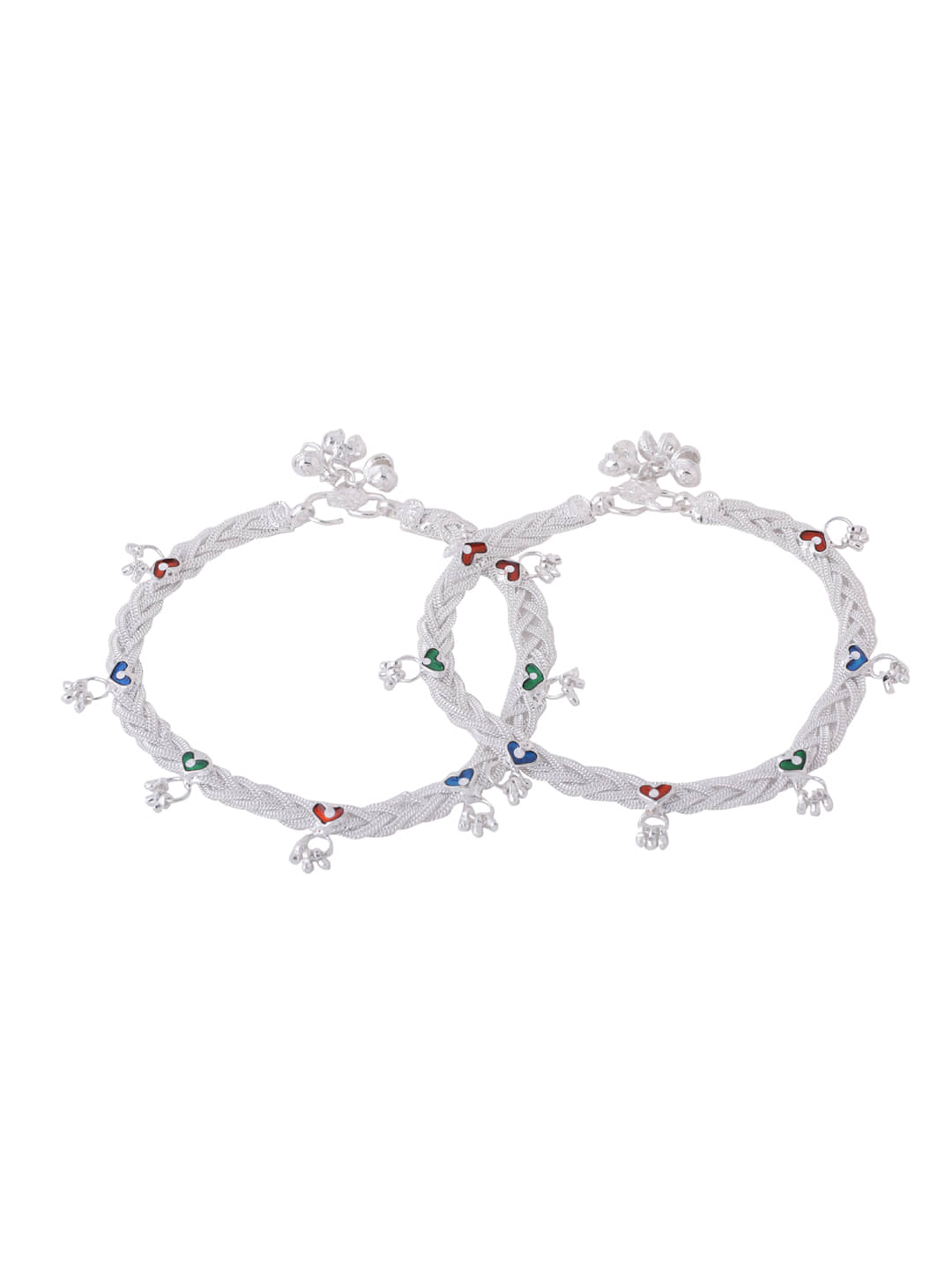 VIRAASI - Silver Anklets ( Pack of 1 ) - Anklets | Buy online on ZillyBuy