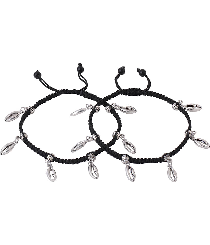 VIRAASI - Silver Anklets ( Pack of 1 ) - Anklets | Buy online on ZillyBuy