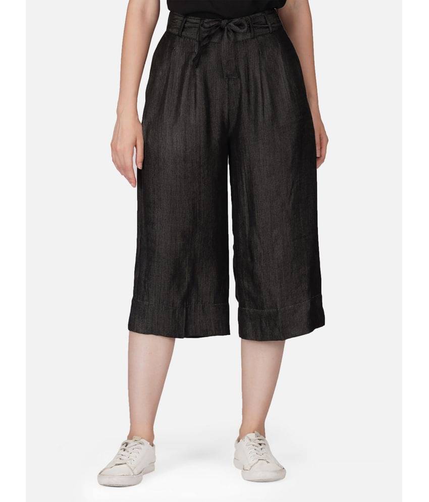     			fabcoast - Black Cotton Regular Women's Casual Pants ( Pack of 1 )