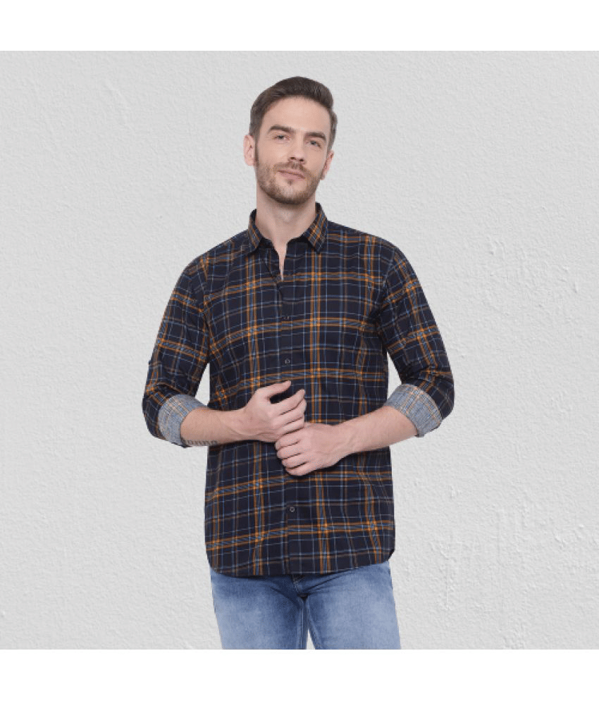 leeway - Multicolor Cotton Blend Slim Fit Men's Casual Shirt ( Pack of 1 )