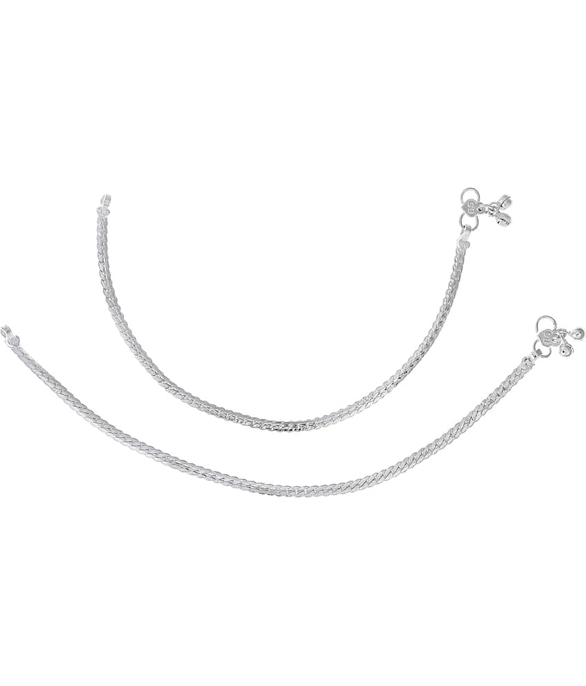 AanyaCentric - Silver Anklets ( Pack of 1 ) - Anklets | Buy online on ZillyBuy