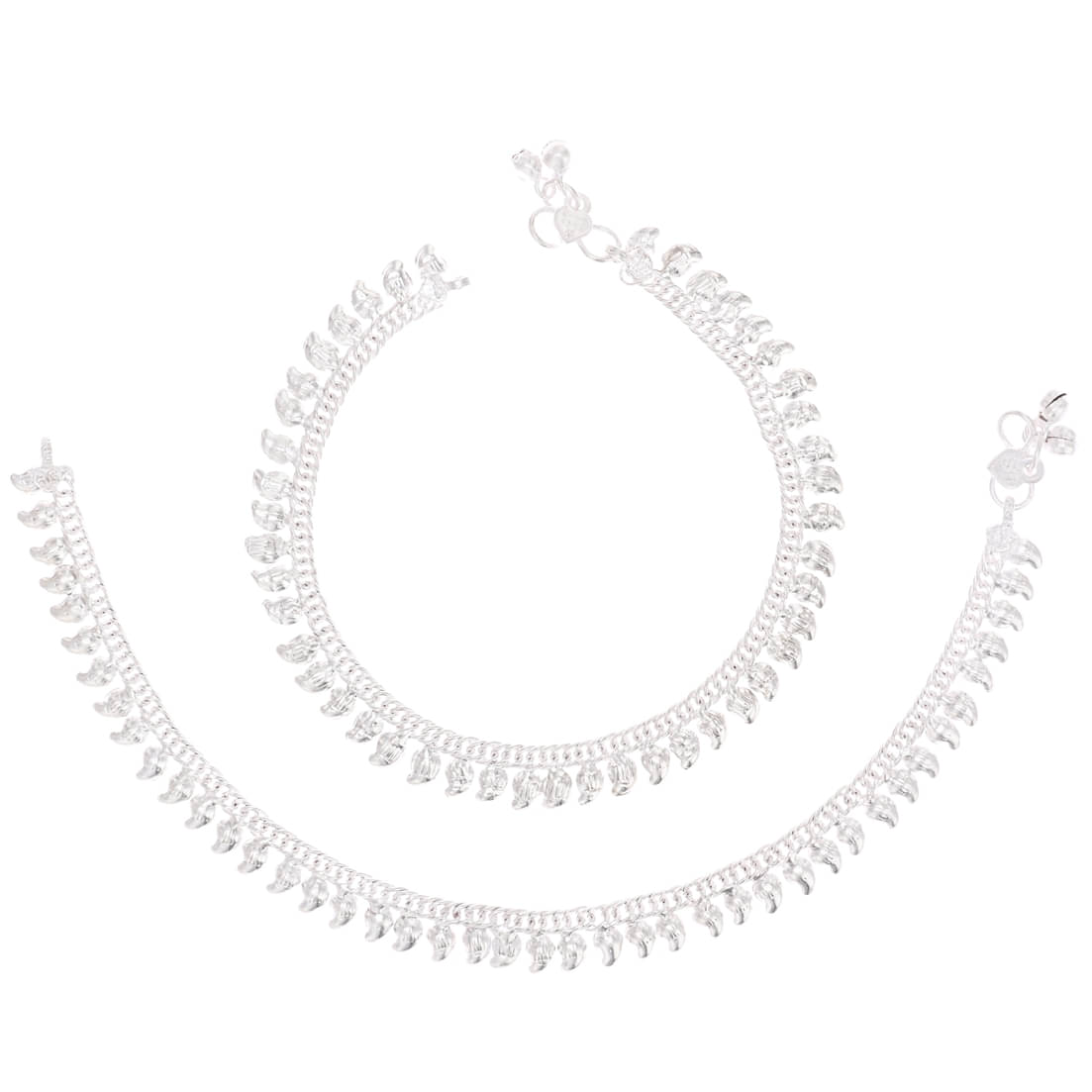     			AanyaCentric - Silver Anklets ( Pack of 1 )