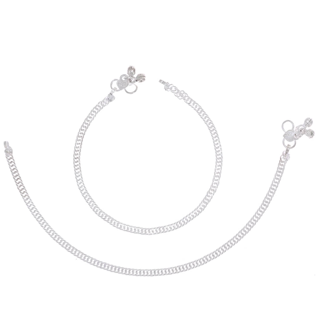     			AanyaCentric - Silver Anklets ( Pack of 1 )