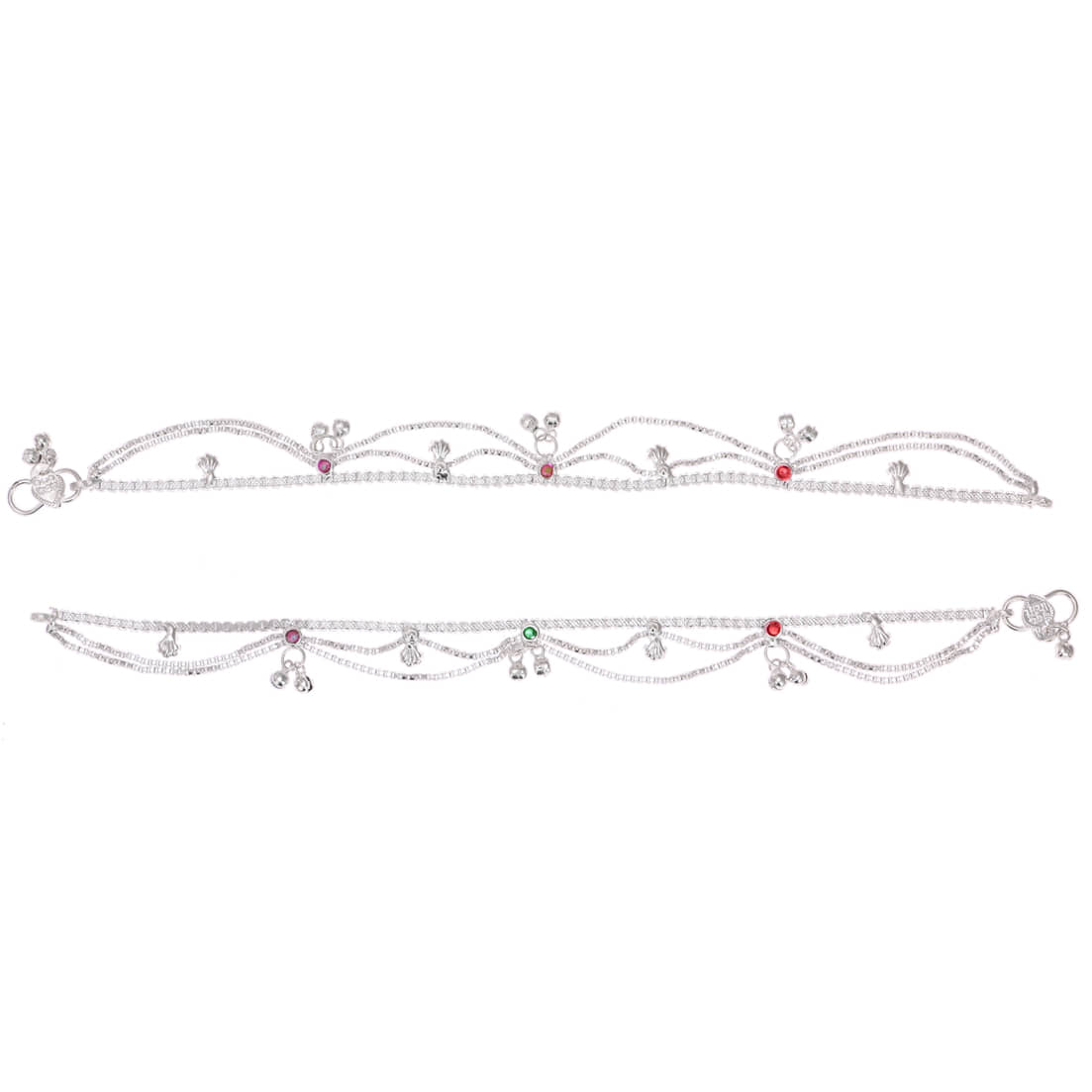 AanyaCentric - Silver Anklets ( Pack of 1 ) - Anklets | Buy online on ZillyBuy
