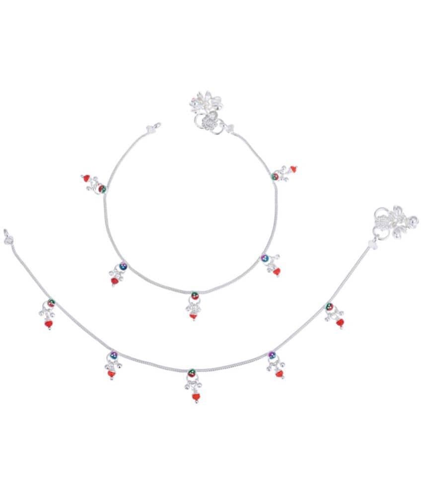 AanyaCentric - Silver Anklets ( Pack of 1 ) - Anklets | Buy online on ZillyBuy
