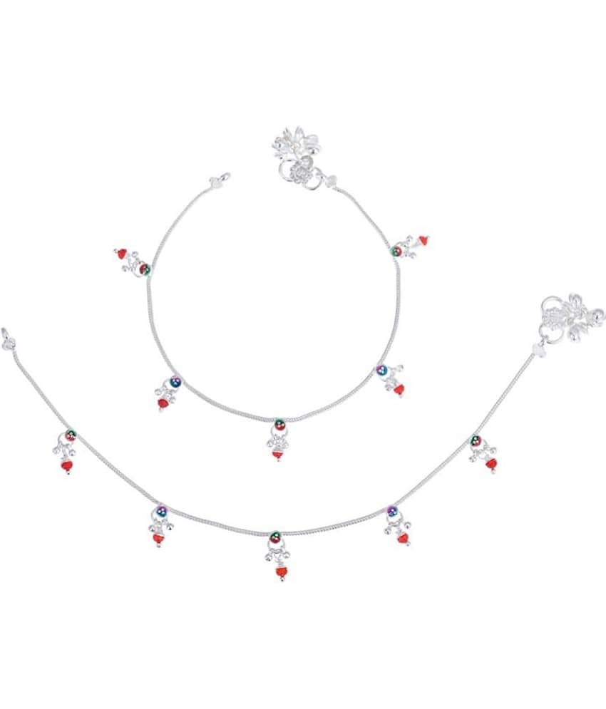 AanyaCentric - Silver Anklets ( Pack of 1 ) - Anklets | Buy online on ZillyBuy