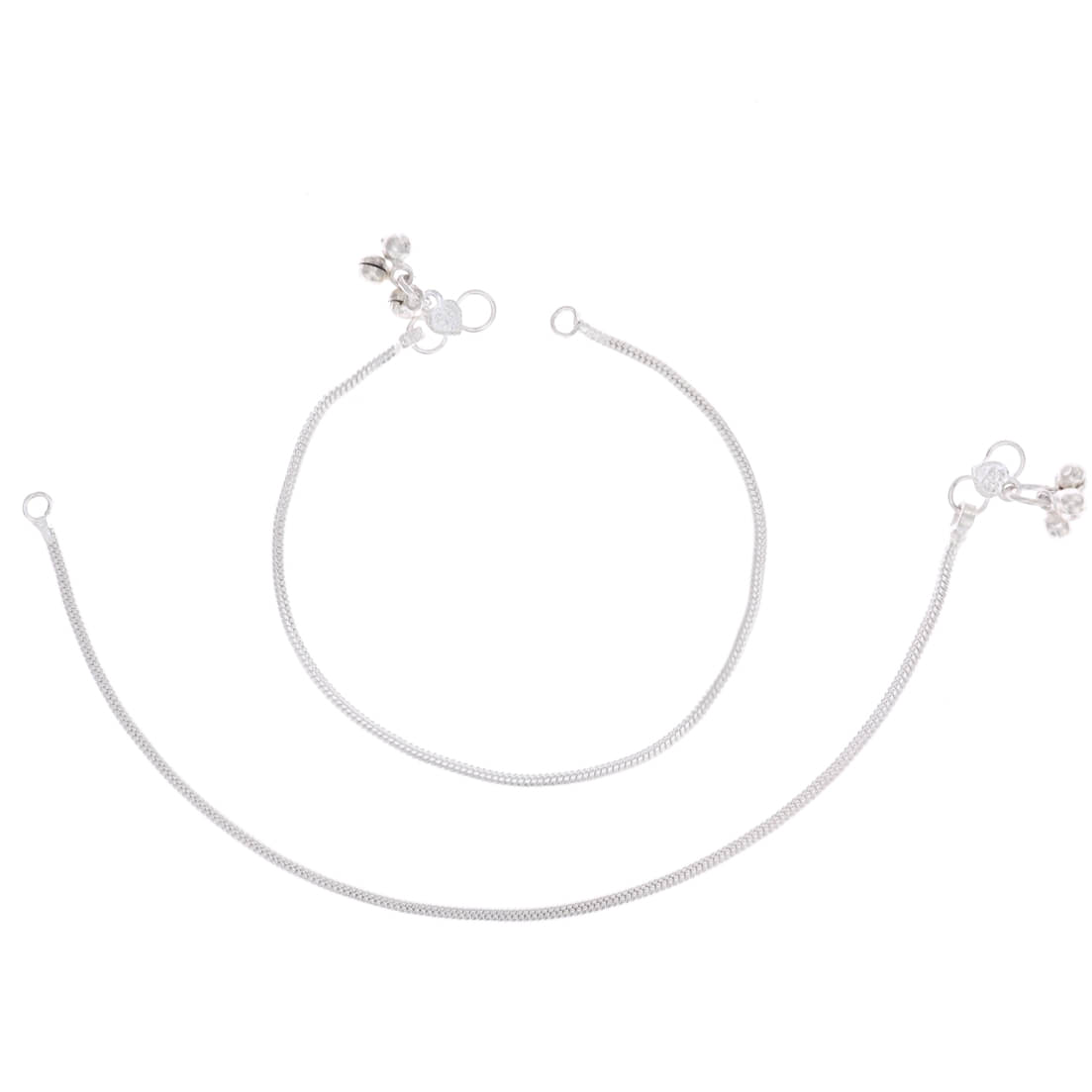     			AanyaCentric - Silver Anklets ( Pack of 1 )