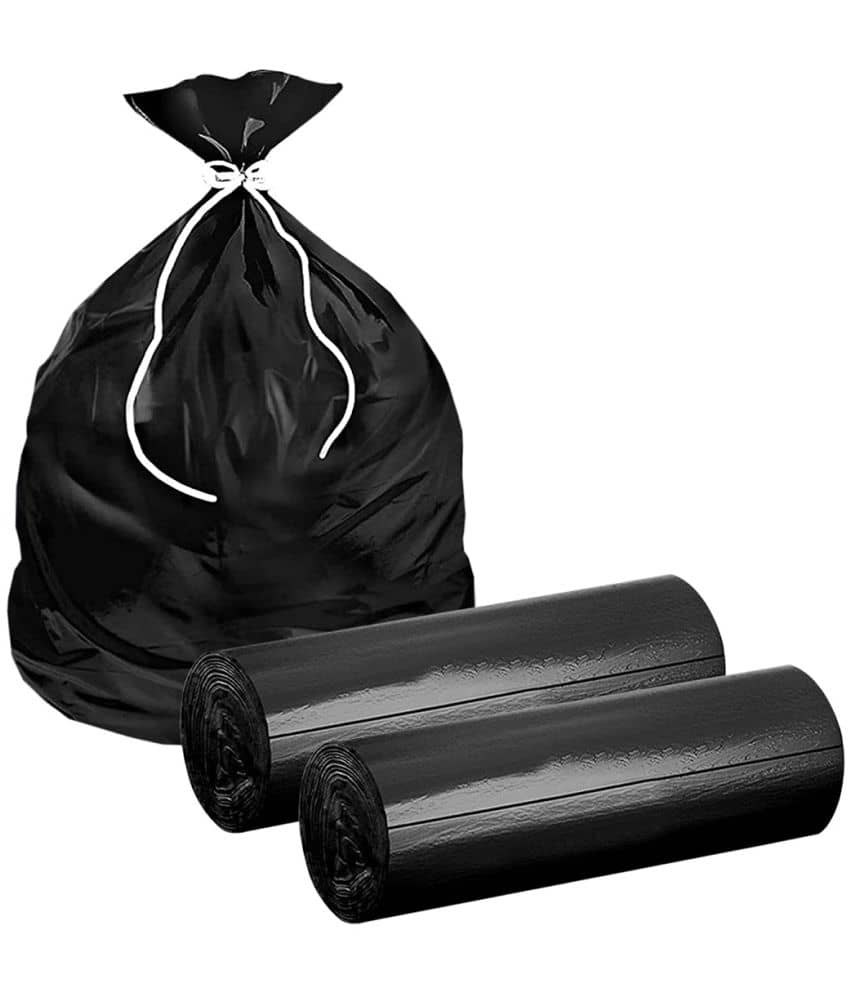 Arni Black Virgin Plastic Dustbin and Garbage bags
