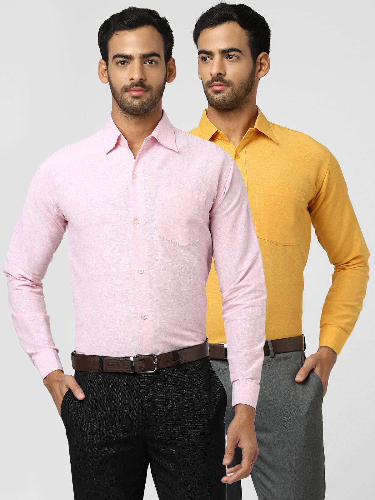 DESHBANDHU DBK - Multi Cotton Blend Regular Fit Men's Casual Shirt ( Pack of 2 )     			DESHBANDHU DBK - Multi Cotton Blend Regular Fit Men's Casual Shirt ( Pack of 2 )