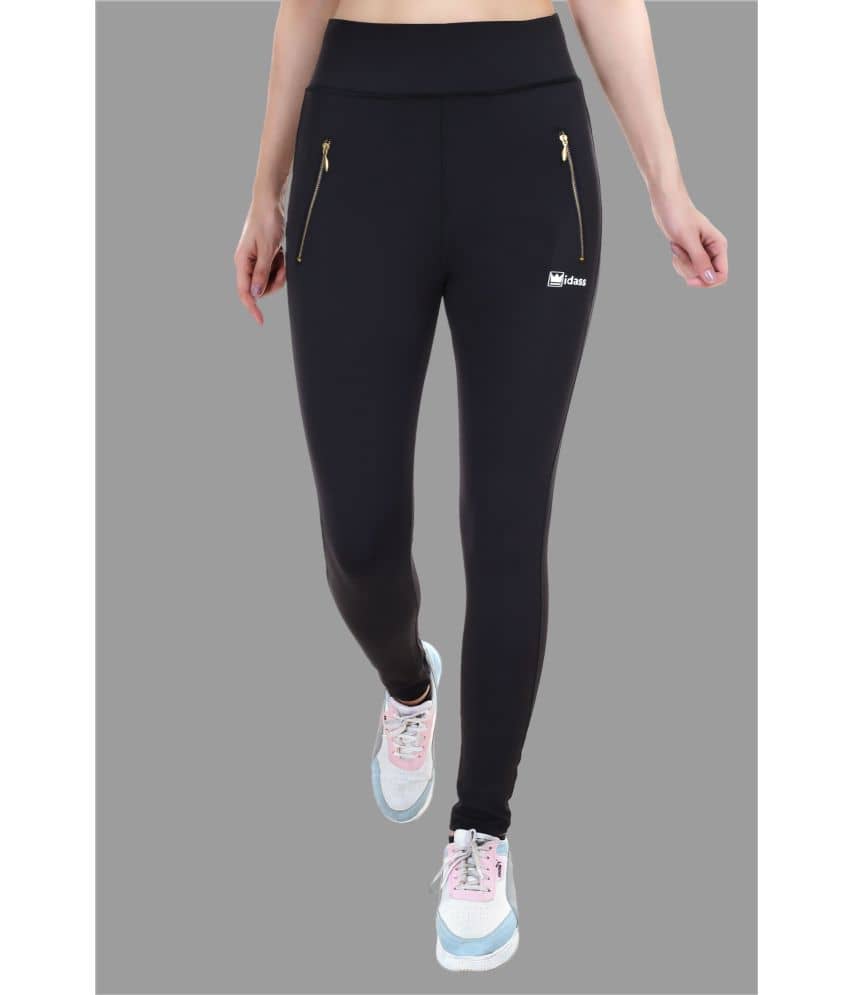IDASS - Lycra Slim Fit Black Women's Jeggings ( Pack of 1 )