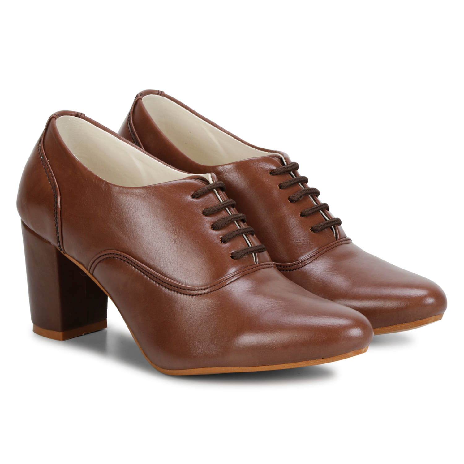     			Ishransh - Brown Women's Pumps Heels