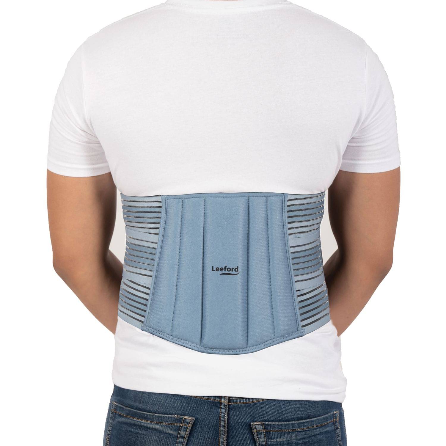     			Leeford Lumbo Sacral Support Belt for Back Pain Relief, Adjustable Lumbar Support Waist Belt (S) (Pack of 1)