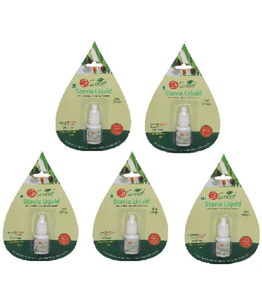     			So Sweet Natural sweetener Sugar Substitute Sprinkler 5 mL Pack of 5