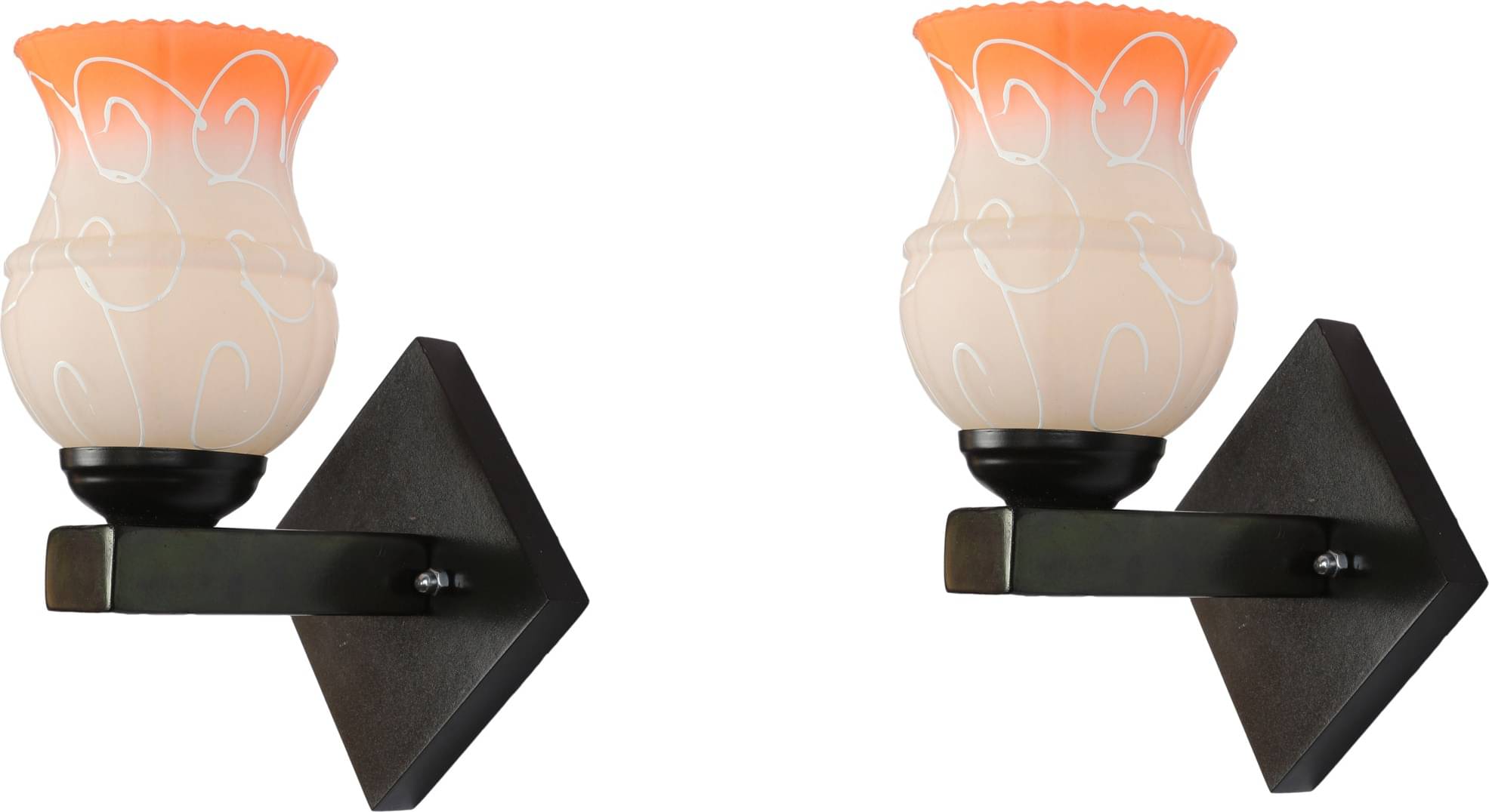 Somil - Orange Wallchiere ( Pack of 2 ) Somil - Orange Wallchiere ( Pack of 2 )
