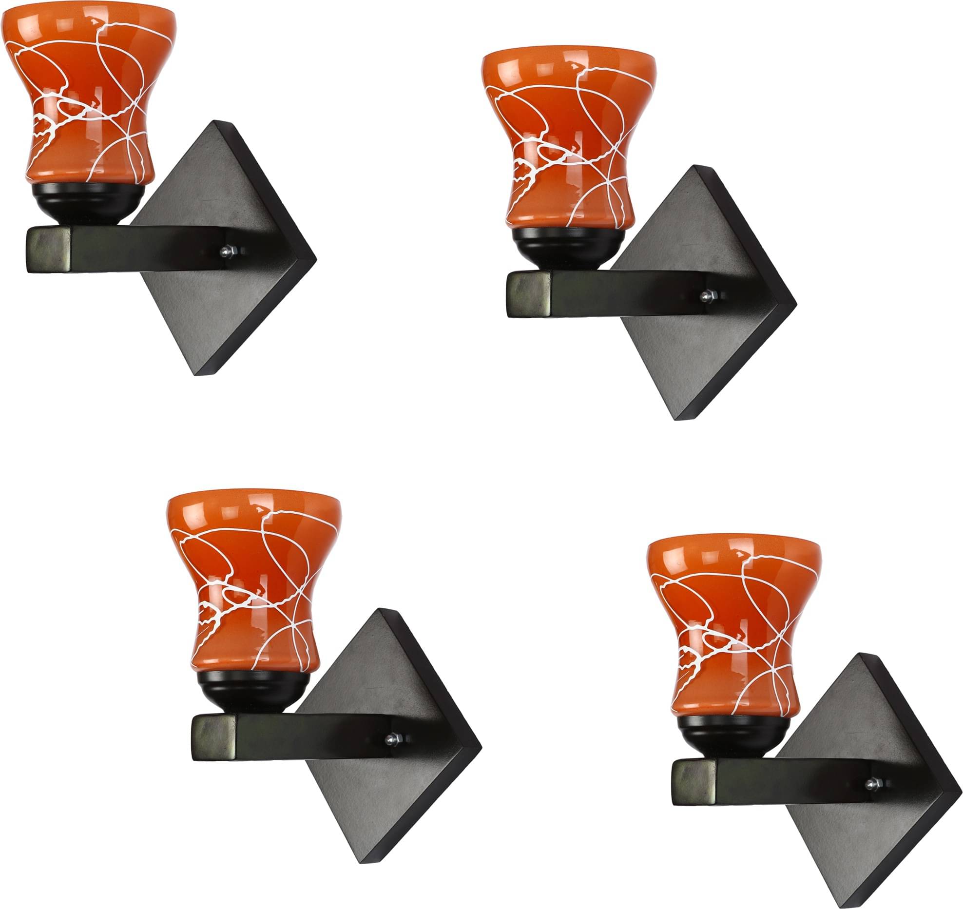     			Somil - Red Wallchiere ( Pack of 4 )