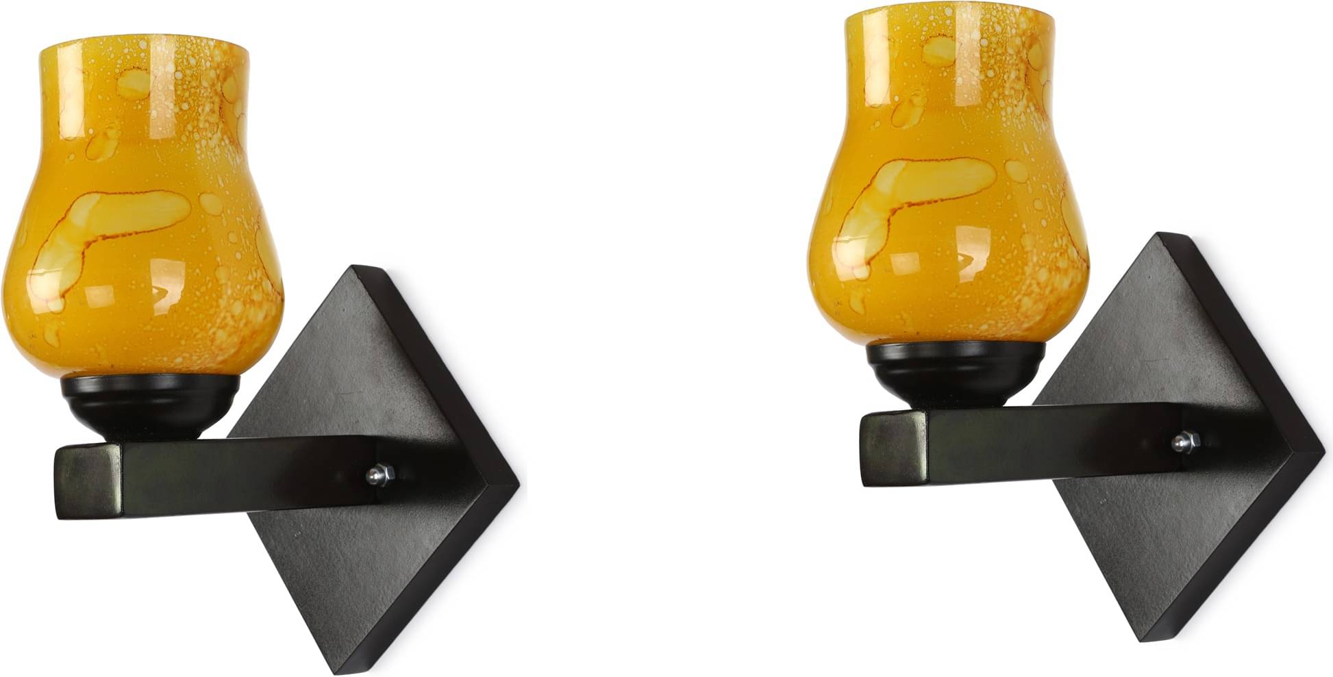 Somil - Yellow Wallchiere ( Pack of 2 ) Somil - Yellow Wallchiere ( Pack of 2 )