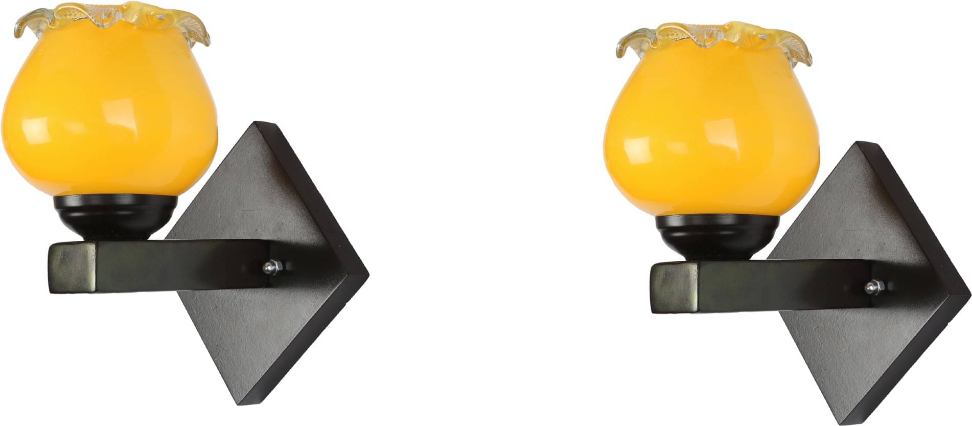     			Somil - Yellow Wallchiere ( Pack of 2 )