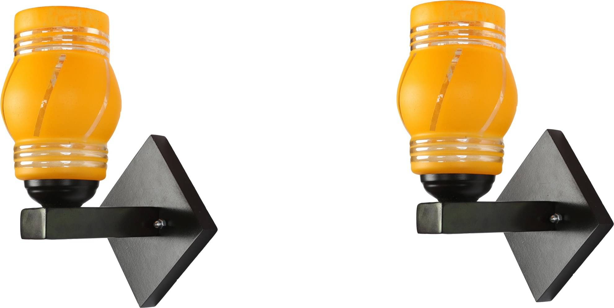 Somil - Yellow Wallchiere ( Pack of 2 ) Somil - Yellow Wallchiere ( Pack of 2 )